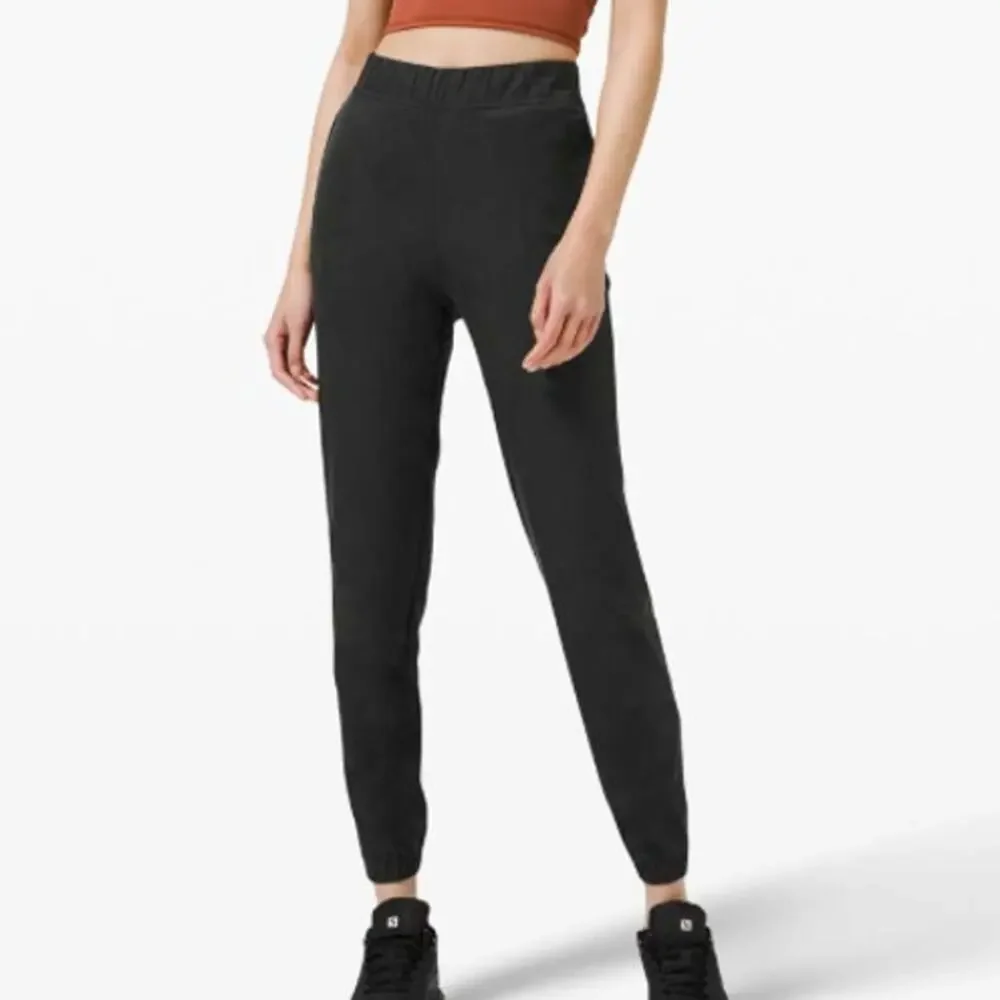 lululemon Adapted State Training Jogger 2 Black Zip Cuff High Rise Running Pant